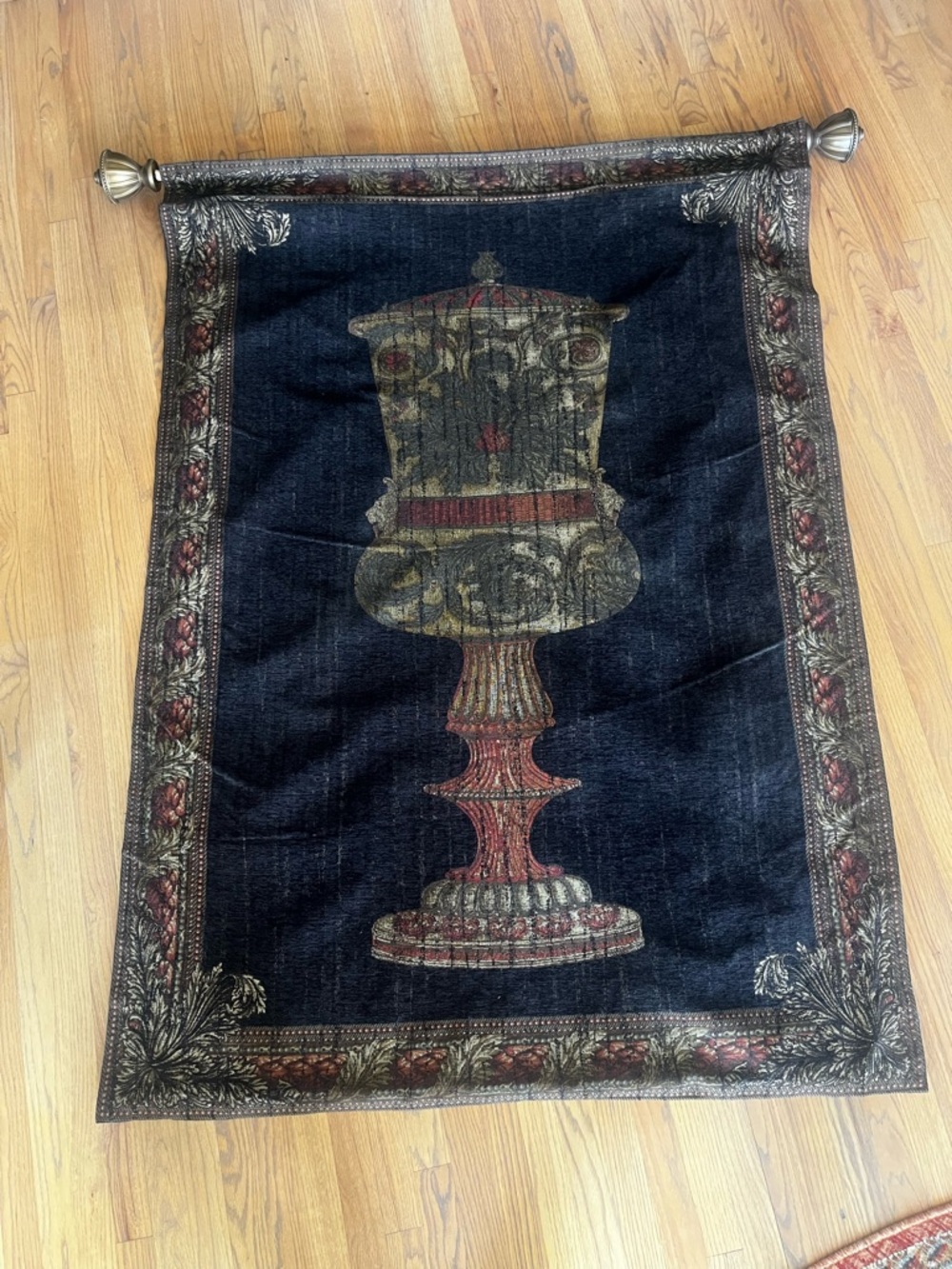 Vintage French Tapestry Wall Decor Tapestry 60x70”